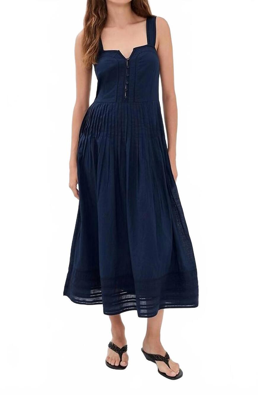 NEW THE GREAT. daybreak dress in navy